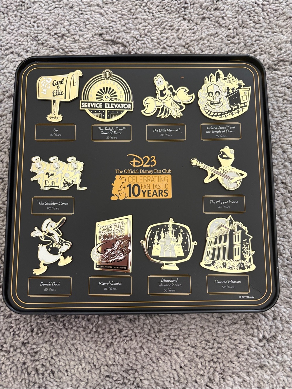 D23 Disney Fan Club 10th Anniversary Collector Tin